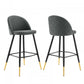 Cordial Fabric Bar Stools - Set of 2 | Polyester by Modway