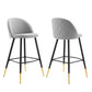 Cordial Performance Velvet Bar Stools - Set of 2 by Modway