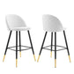 Cordial Performance Velvet Bar Stools - Set of 2 by Modway