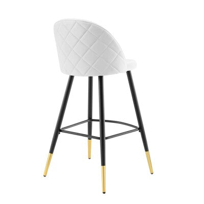 Cordial Performance Velvet Bar Stools - Set of 2 by Modway