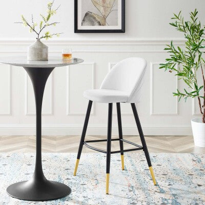 Cordial Performance Velvet Bar Stools - Set of 2 by Modway