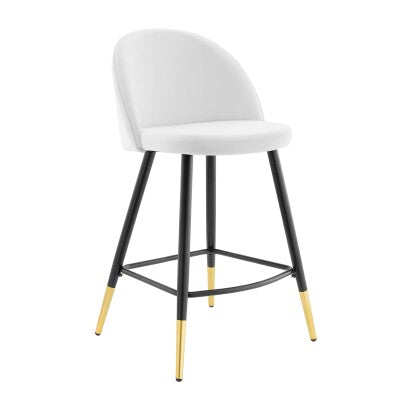 Cordial Performance Velvet Counter Stools Set of 2 by Modway