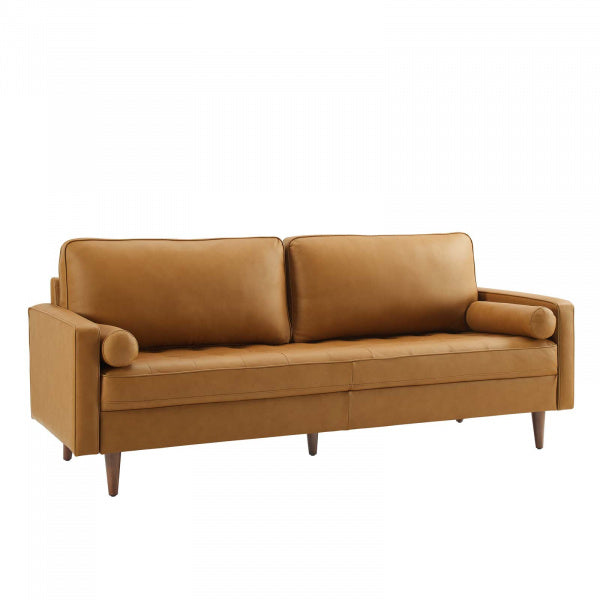 Valour 81" Leather Sofa By Modway