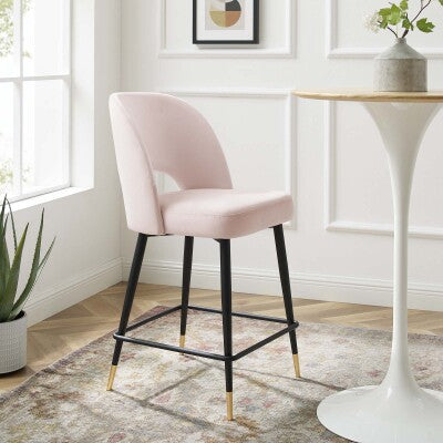 Rouse Performance Velvet Counter Stool by Modway