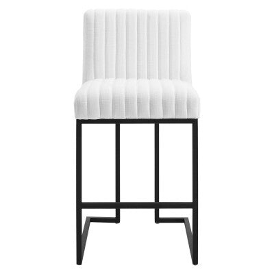 Indulge Channel Tufted Fabric Counter Stool | Polyester by Modway