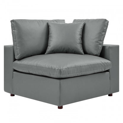 Commix Down Filled Overstuffed Vegan Leather Corner Chair by Modway