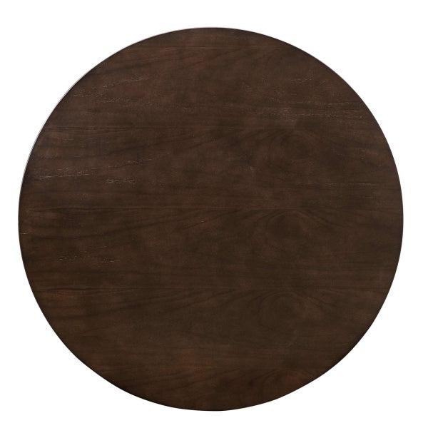 Verne 35" Dining Table in Gold Cherry Walnut By Modway