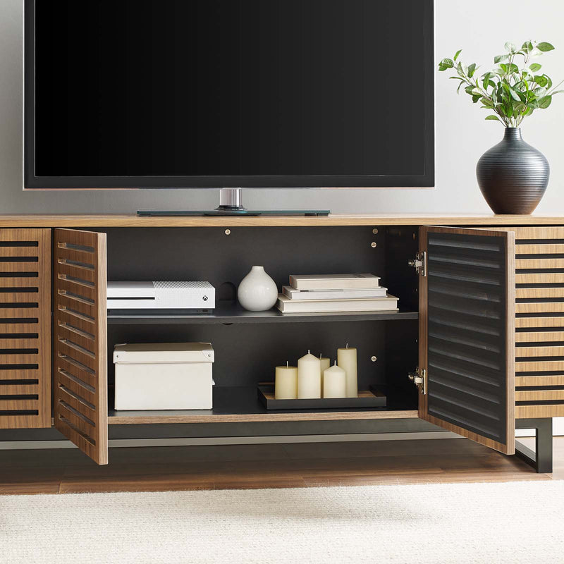 Parker 73" TV Stand in Walnut by Modway