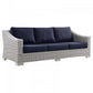 Conway Outdoor Patio Wicker Rattan Sofa | Polyester by Modway