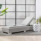 Conway Outdoor Patio Wicker Rattan Chaise Lounge | Polyester by Modway