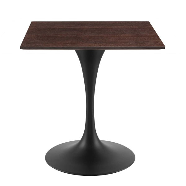 Lippa 28" Wood Square Dining Table Black Cherry Walnut By Modway