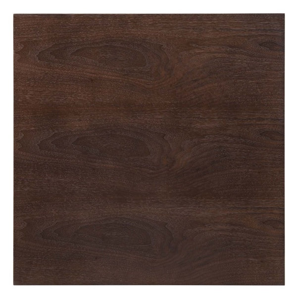 Lippa 28" Wood Square Dining Table Black Cherry Walnut By Modway