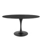 Lippa 60" Artificial Marble Oval Dining Table By Modway