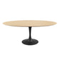 Lippa 78" Oval Artificial Marble Dining Table By Modway