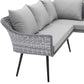 Endeavor Wicker Rattan Outdoor Patio Wicker Rattan Seating Set