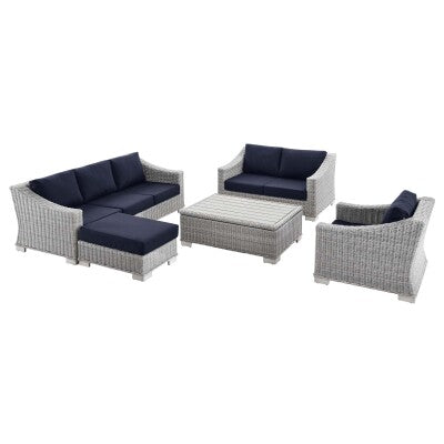 Conway 5-Piece Outdoor Patio Wicker Rattan Furniture Set