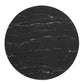 Zinque 36" Artificial Marble Dining Table Gold Black By Modway