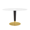 Zinque 48" Oval Artificial Marble Dining Table By Modway