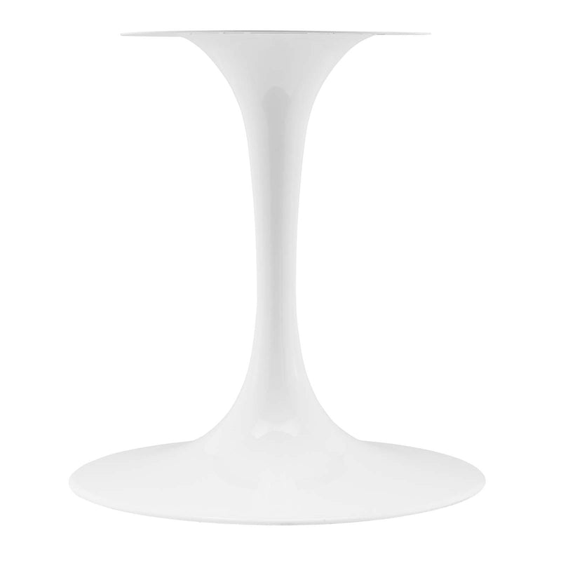 Lippa 60" Oval Dining Table in White Natural By Modway