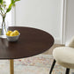 Lippa 36" Wood Dining Table Gold Cherry Walnut By Modway