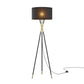 Audrey Standing Floor Lamp in Black | Satin by Modway