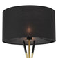 Audrey Standing Floor Lamp in Black | Satin by Modway