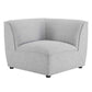 Comprise 7-Piece Sectional Sofa Light Gray | Polyester by Modway