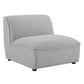 Comprise 7-Piece Sectional Sofa Light Gray | Polyester by Modway