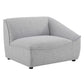 Comprise 7-Piece Sectional Sofa Light Gray | Polyester by Modway