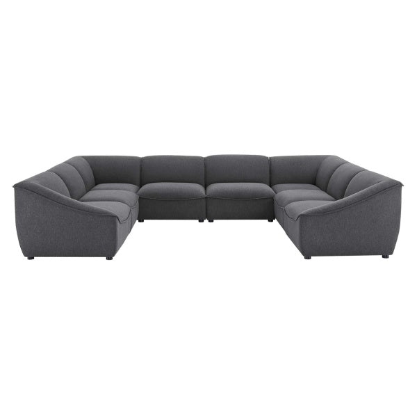 Comprise 8-Piece Sectional Sofa in Charcoal by Modway