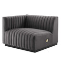 Conjure Channel Tufted Performance Velvet Left-Arm Chair by Modway
