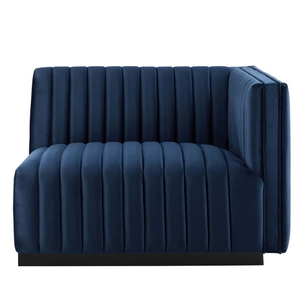 Conjure Channel Tufted Performance Velvet Right-Arm Chair by Modway