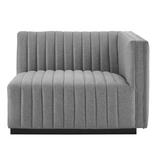 Conjure Channel Tufted Upholstered Fabric Right-Arm Chair by Modway