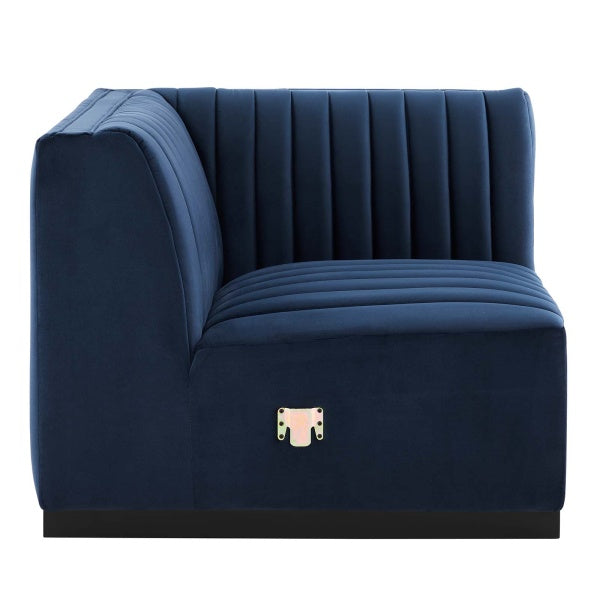 Conjure Channel Tufted Performance Velvet Right Corner Chair by Modway
