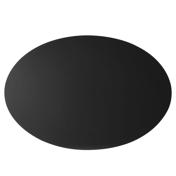 Traverse 63" Oval Dining Table in Black Black By Modway