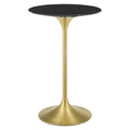 Lippa 28" Artificial Marble Bar Table By Modway