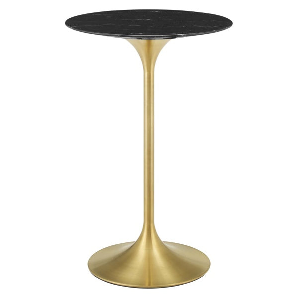 Lippa 28" Artificial Marble Bar Table By Modway