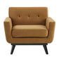 Engage Performance Velvet Armchair in Cognac by Modway