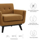 Engage Performance Velvet Armchair in Cognac by Modway