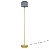 Reprise Glass Sphere Glass and Metal Floor Lamp by Modway