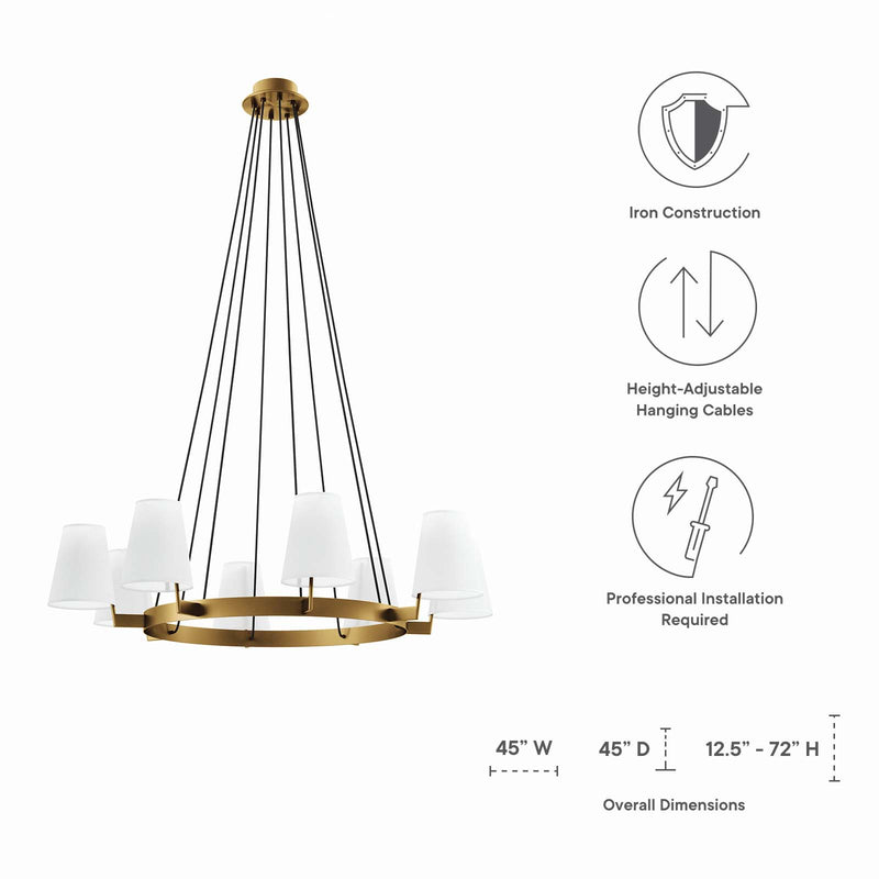 Surround 8-Light Chandelier