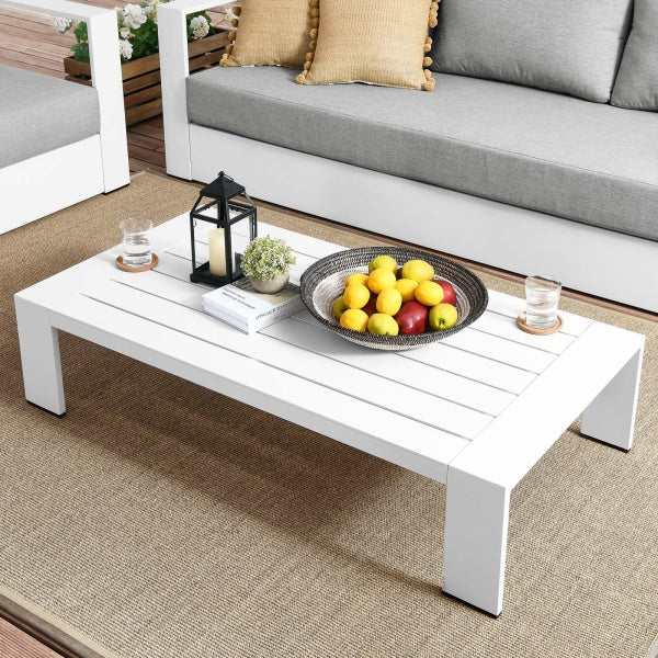 Tahoe Outdoor Patio Powder-Coated Aluminum Coffee Table By Modway
