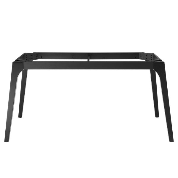 Juxtapose 63" Rectangular Performance Artificial Marble Dining Table in Black White By Modway