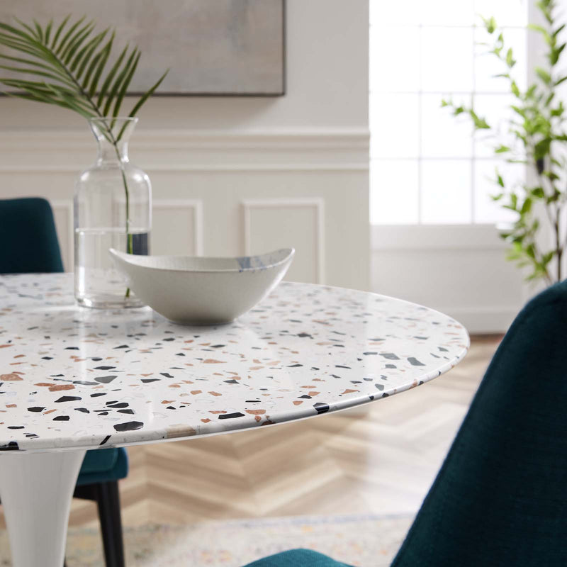 Lippa 40" Round Terrazzo Dining Table By Modway