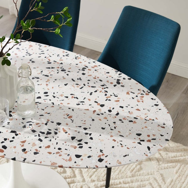 Lippa 60" Oval Terrazzo Dining Table By Modway