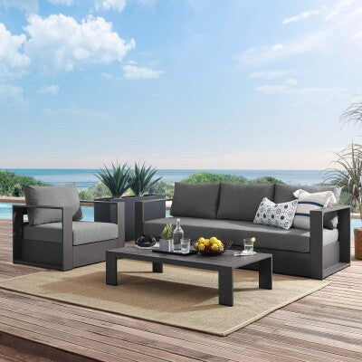 Tahoe Outdoor Patio Powder-Coated Aluminum 3-Piece Set