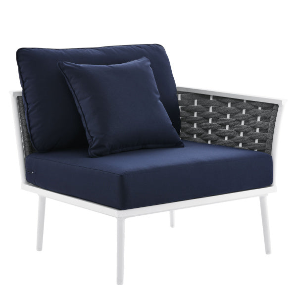 Stance Outdoor Patio Aluminum Small Sectional Sofa