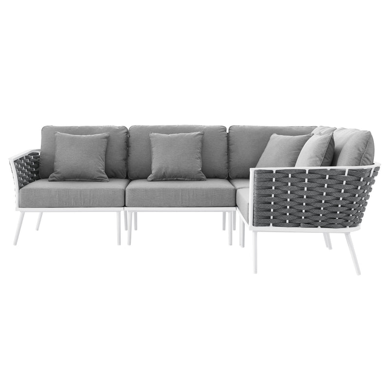 Stance Outdoor Patio Aluminum Large Sectional Sofa