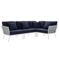 Stance Outdoor Patio Aluminum Large Sectional Sofa