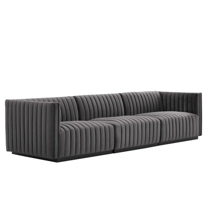 Conjure Channel Tufted Performance Velvet Sofa By Modway